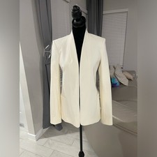 Theory collarless cotton stretch Blazer US 6