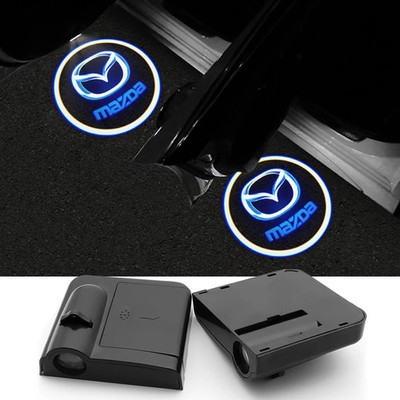 2pcs Car Welcome Light Led Door Projector Lamp For Mazda 3 6 Atenza Axela Demio