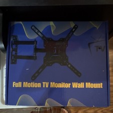 Full Motion TV Monitor Wall Mount Black Adjustable Wall Bracket for Screens