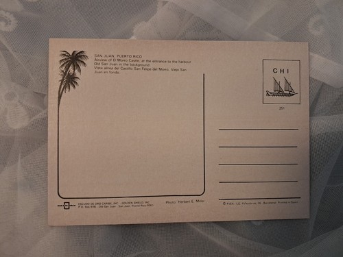 Puerto Rico Lot Of 4 Postcards Ships, Castle And Buildings - Picture 3 of 9