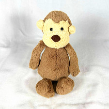 Jellycat BASHFUL MONKEY 8 VGUC Plush Stuffed Animal