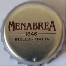 chapa de cerveza italiana menabrea