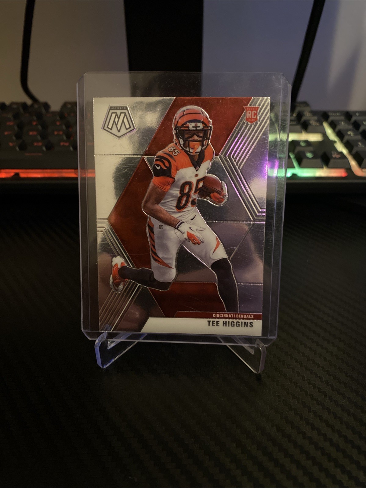 2020 Panini Mosaic - Tee Higgins #213 Silver Prizm (Rookie Card)