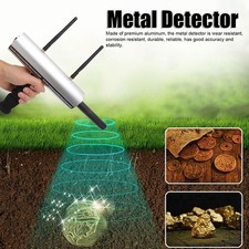 ✈Metal Detector Alluminio Argento 20m Profondità 1000m Cannocchiale 2 Antenne Ricaricabile