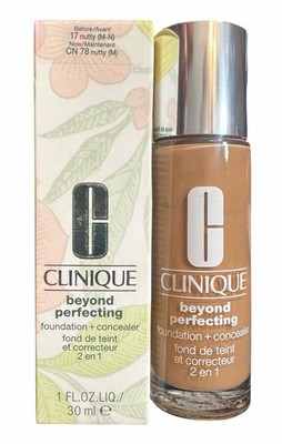Clinique Beyond Perfecting Foundation + Concealer CN 78 Nutty 1oz New Boxed