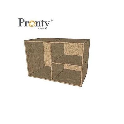 Pronty MDF Bastelset - Drei Fächer Halbbox 220 x 150 x 130 mm