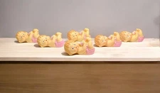 6 CWI Brand Baby Figurines Vintage Baby Shower Gift Decor Crafts 2.5” W Pink NWT