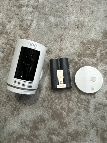 Ring Stick Up Cam Outdoor Wireless Security Camera - White