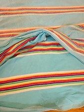Vintage Flannel Fabric 4 yards circular Colorful New Old Stock