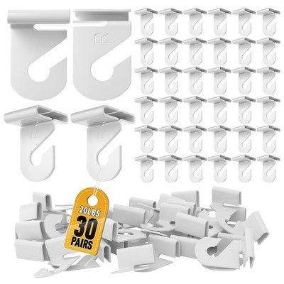 30 Pairs Drop Ceiling Hooks for Hanging Classroom Ceiling Clips Classroom & C...