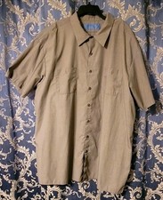 2 shirts, CINTAS CONFORT FLEX, 4XL-LJ-S, Brown/sand Color, NWOT
