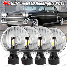 For 58-75 Chevy Impala El Camino 4pcs 5.75 5 34inch Led Headlights Drl Hilo For 58-75 Chevy Impala El Camino 4pcs 5.75 5 34inch Led Headlights Drl Hilo