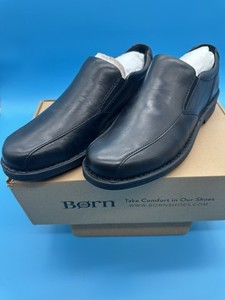 Born Men Black Leather Slip On Moc Toe Loafers Shoes M3663 CCI15 Size‎ 12M Moc Toe Slip on | eBay main image 4