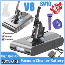9500mAh Battery For Dyson V8 Animal V8 SV10 Absolute Motorhead Vacuum/Charger