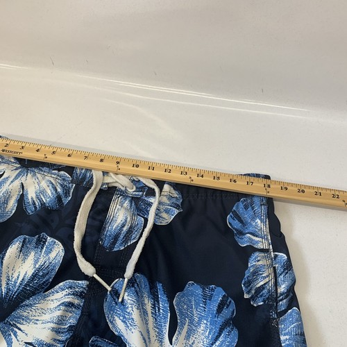 Abercrombie & Fitch Swim Shorts Men Large Cargo Pocket Trunks Floral Print - Picture 11 of 12