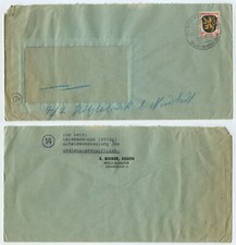 44789 - Beleg - E. Bieber, Holz-Agentur Essen - Sonderstempel Calmbach 30.1.1946