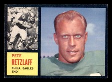 1962 Topps Football #120 Pete Retzlaff EX/MT *e1