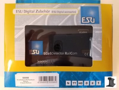 ESU 50098 ~ New 2026 ~  EcosDetector RailCom  Feedback Occupancy Detector