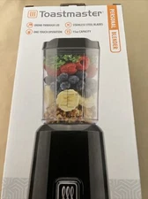Toastmaster 15 OZ Personal Blender.  Drink-thru Lid And Stainless Steel Blades.