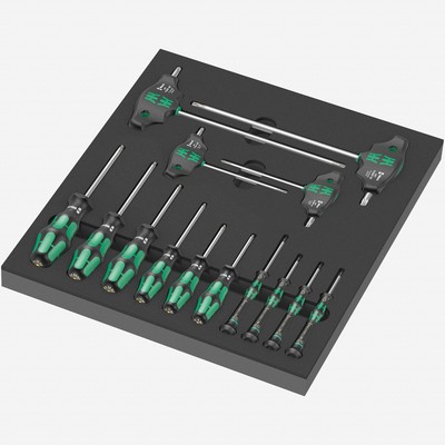 Wera 150103 Foam Insert TORX  HF Screwdriver Set 1, 14 Pieces