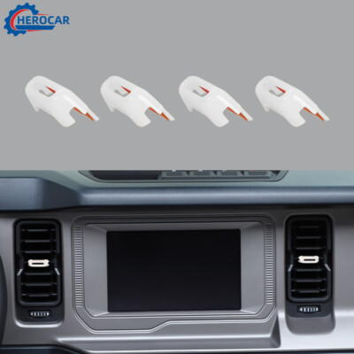Dashboard Air Conditioner Outlet Vent Adjust Trim Decor for Ford Bronco 21+White