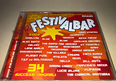 Festivalbar Rossa 34 hit CD Mariah Gorillaz Gwen Stefani Will Smith Daddy Yankee