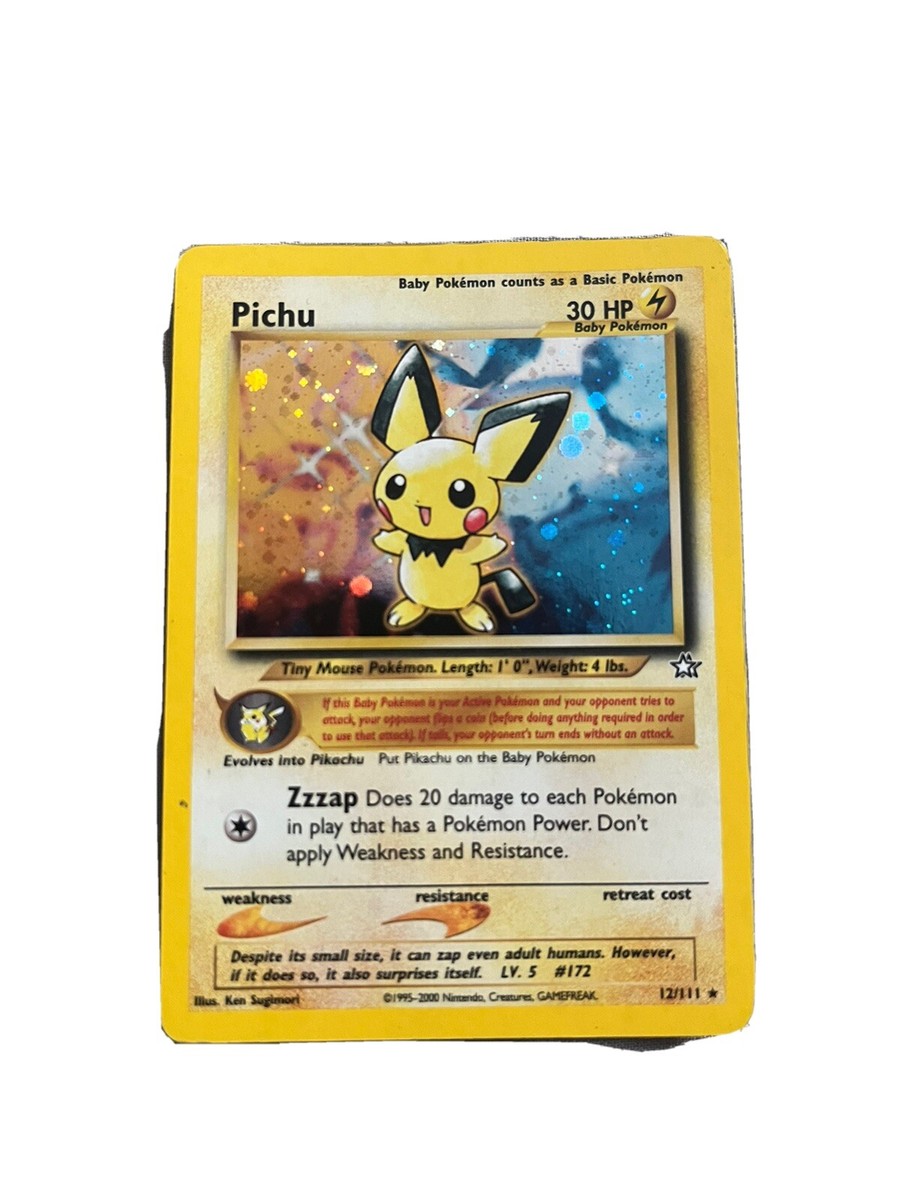 Pichu - 12/111 Neo Genesis 1st Edition (Pokemon) Holo Rare | eBay UK