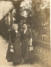 RPPC Photo Beautiful Woman Couple Well Dressed