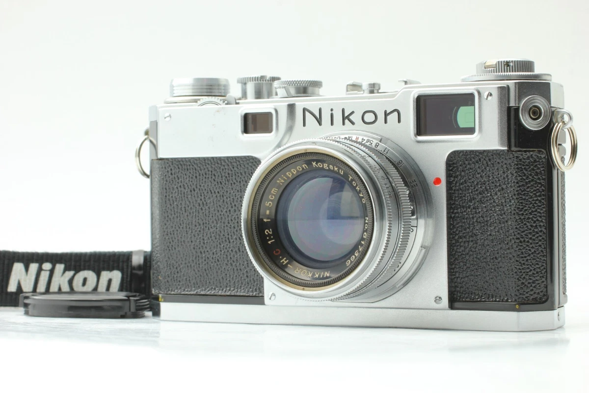 【NEAR MINT】 Nikon S2 Rangefinder RF Film Camera Nikkor H.C 50mm f2 Lens Japan