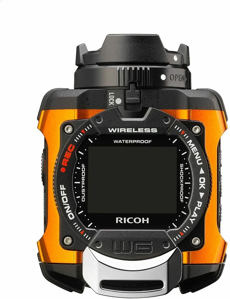 RICOH Waterproof Action Camera WG-M1 Orange WG-M1 OR 08286 - Image 2 of 4