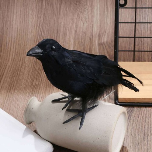 Simulation Black Crow Raven Bird Repellent Pest Control PigeonRepellent Garden - Bild 2 von 6