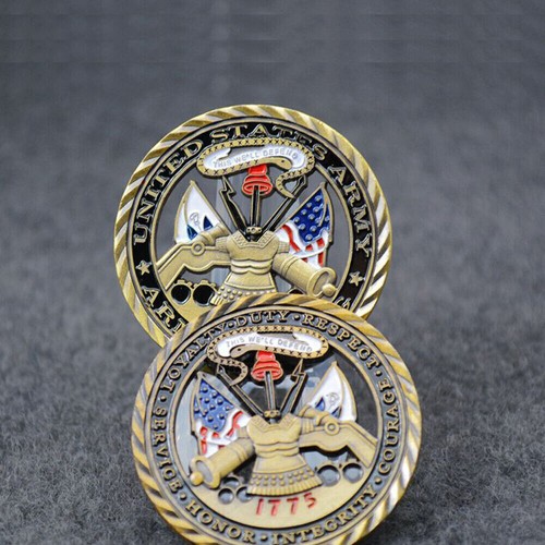 Moneda Militar del Ejército de los Estados Unidos Desafío Fuerte Coleccionable 1775 Medalla Conmemorativa Regalo - Imagen 2 de 7
