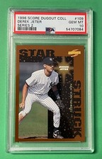 1996 SCORE DUGOUT COLLECTION SERIES 2 DEREK JETER RC PSA 10 GEM MINT YANKEES