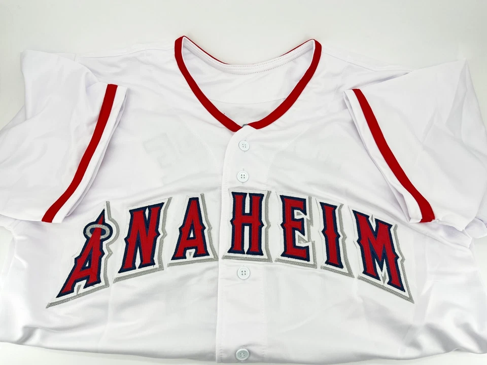 Logan O'Hoppe Autographed Anaheim Angels White Jersey Beckett Witnessed - Image 4 of 4