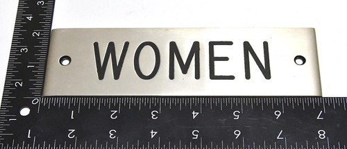 RETRO ALUMINUM WOMEN NAME PLATE SIGN - Picture 3 of 3
