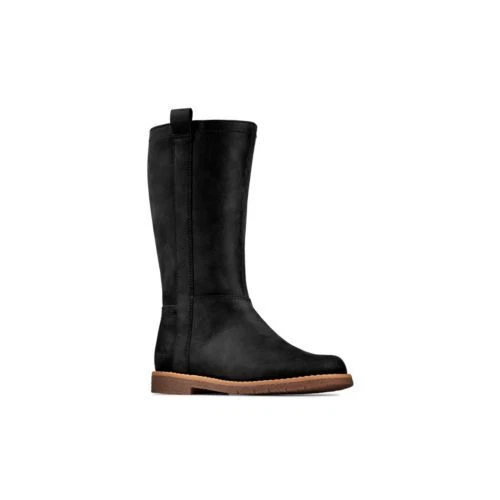 Scarpe da bambina Clarks Comet Wild in pelle nera taglia UK 12F