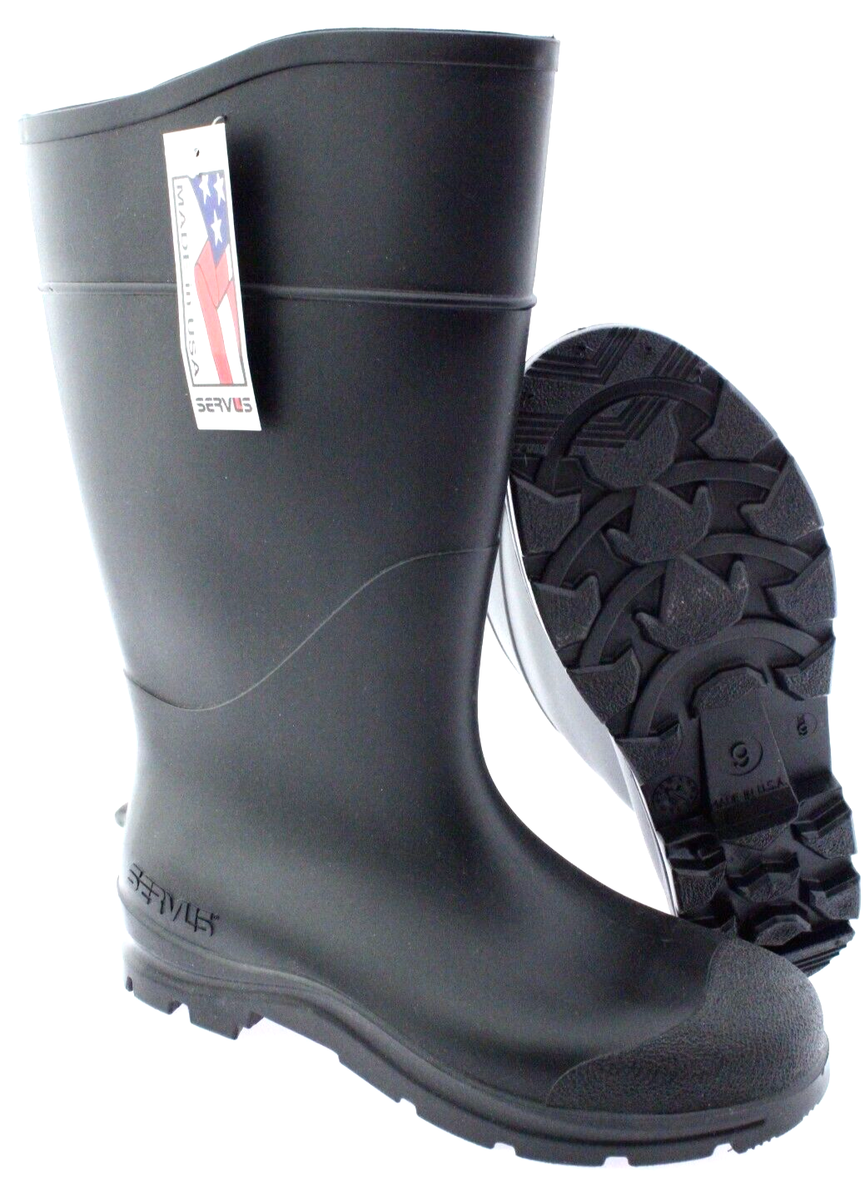 SERVUS by HONEYWELL Men's WATERPROOF Black MID-CALF Rubber WORK