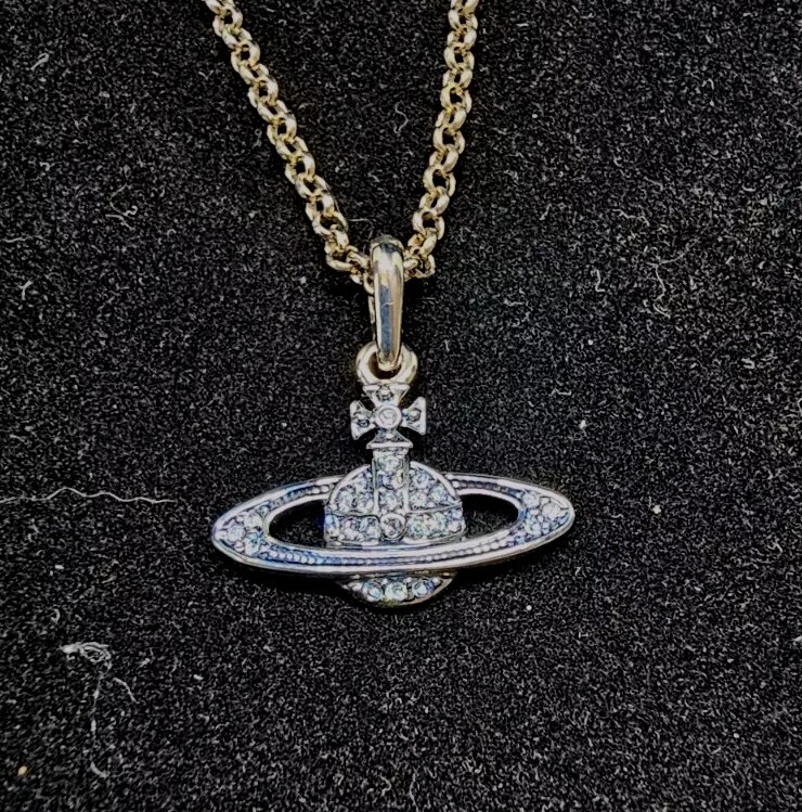 Vivienne Westwood Mini Bas Relief Vintage Diamante Pendant