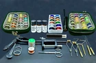Goliath Fly Tying Tools, Materials Kit with Tinsel, Floss, Thread, Glue,UV Torch