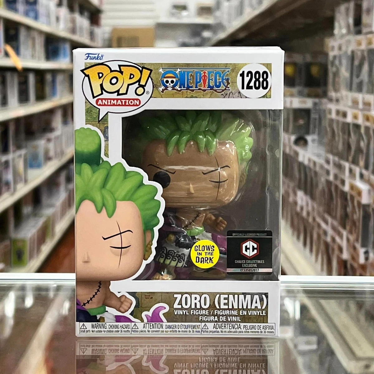 Funko POP! One Piece Red Hawk Luffy & Zoro (Enma) Vinyl Figure with protector