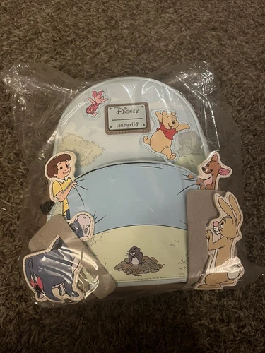 Loungefly Disney Winnie The Pooh 95th Anniversary Celebration Toss Mini Backpack