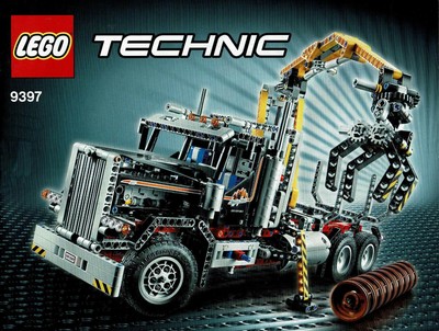 LEGO Technic 9397 Holztransporter Top Komplett mit silbernen Felgen