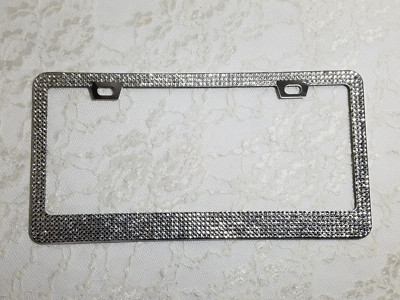 Buy 2X Yellow Bling Crystal Rhinestone Handmade License Plate Frame In