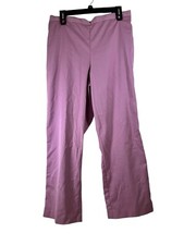 Alfred Dunner Women's SZ 14 Lt Purple Pants elastic waistband pull on pockets