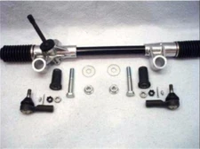 Mustang II Manual Steering Rack & Pinion + 2 Tie Rod Ends + Bushings & Bolt Kit