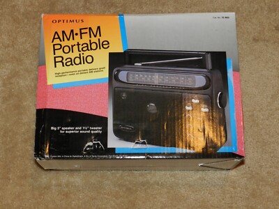 OPTIMUS Radio Shack High Performance AM FM Portable Radio 12-603 BRAND ...
