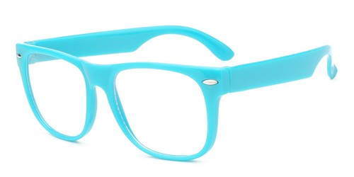 KIDS BLUE LIGHT GLASSES TURQUOISE ANTI BLUE RAY CLEAR LENS FOR COMPUTER W/TESTER - Picture 7 of 13