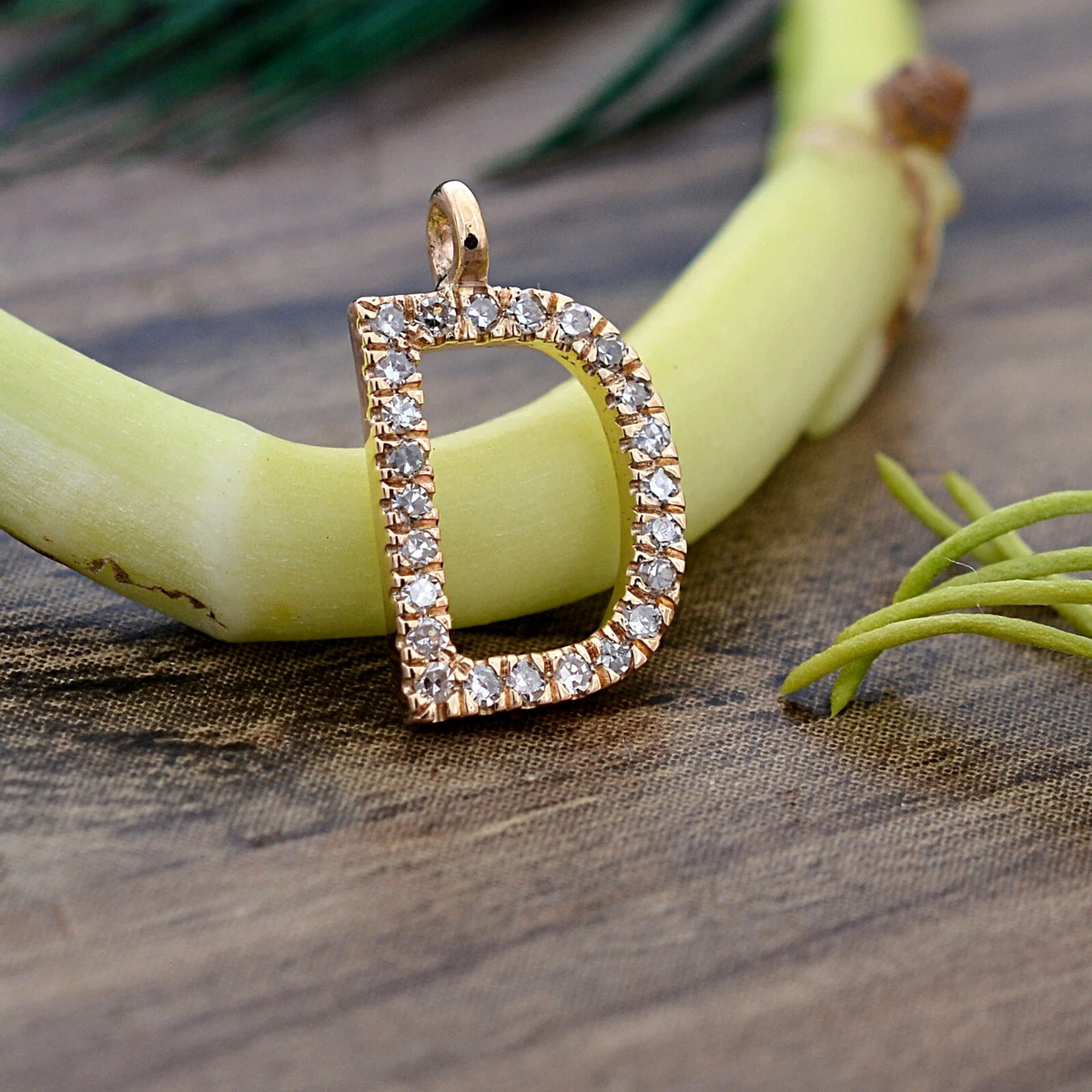 14 karat 2024 gold initial charms