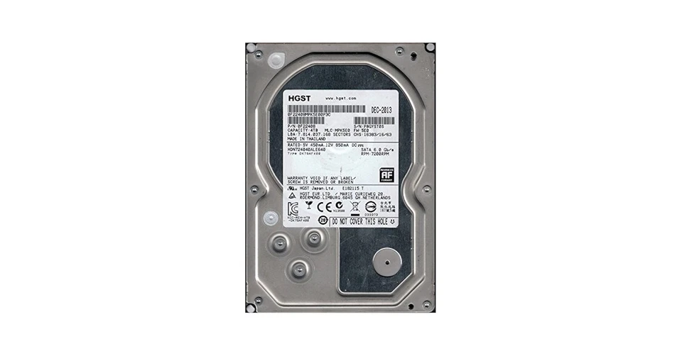Hitachi 4TB 7.2K 3.5inch SATA 6Gb/s Hard Drive HDN724040ALE640 - Image 2 of 3