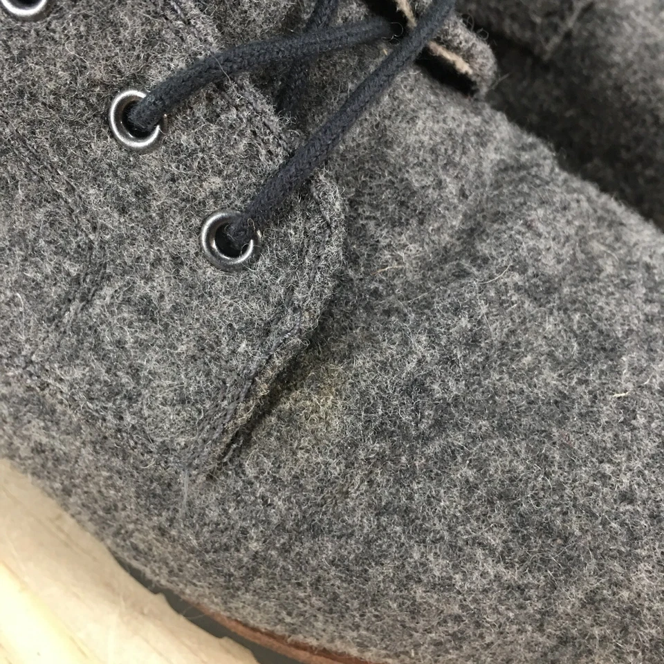 Woolrich Boots Womens 8 Chukka Gray Wool Lace Up Comfort Ankle Top WW3500-030 - Image 4 of 4